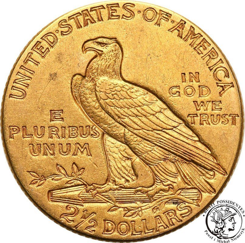 USA 2 1/2 dolara 1913 Indianin Philadelphia st.2